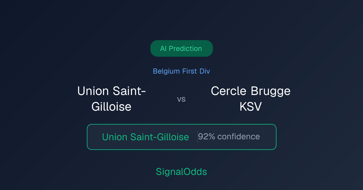 Union Saint-Gilloise vs Cercle Brugge KSV Prediction