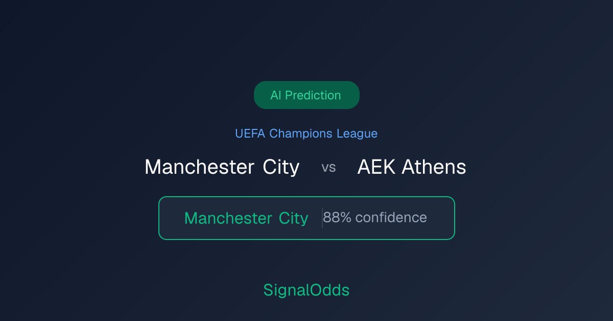 Manchester City vs AEK Athens Prediction