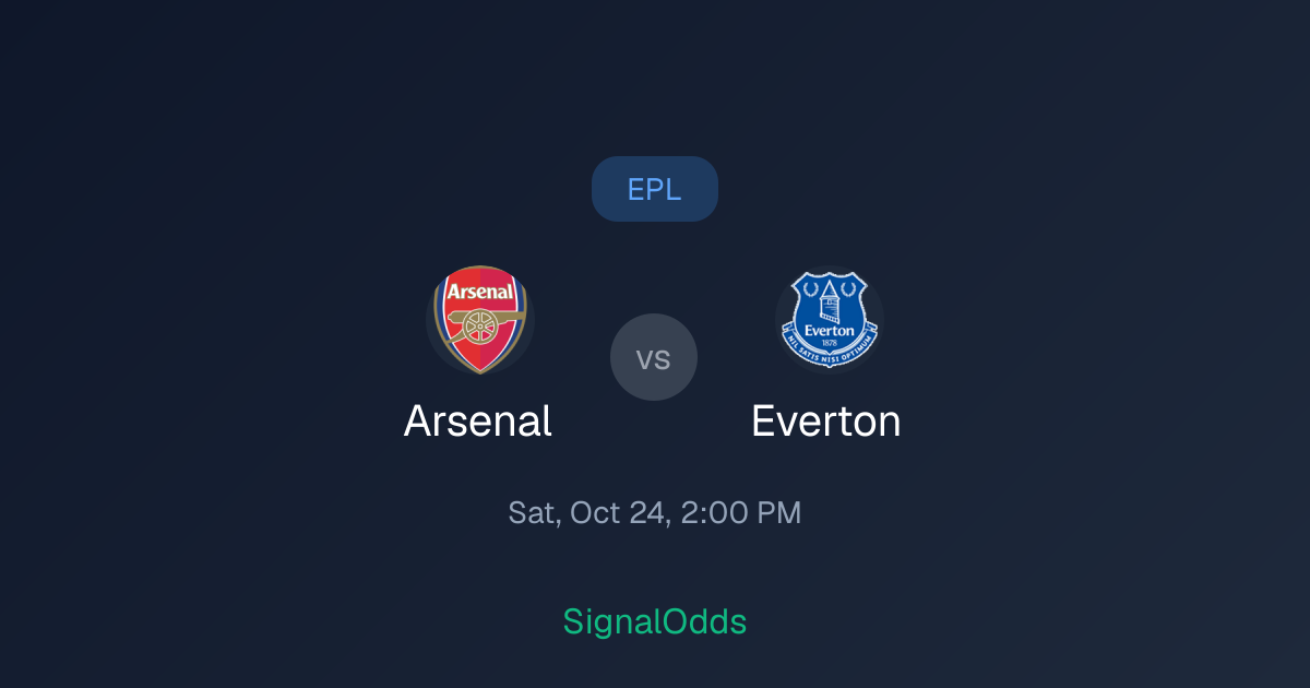 Where to Watch Arsenal vs Everton Oct 24