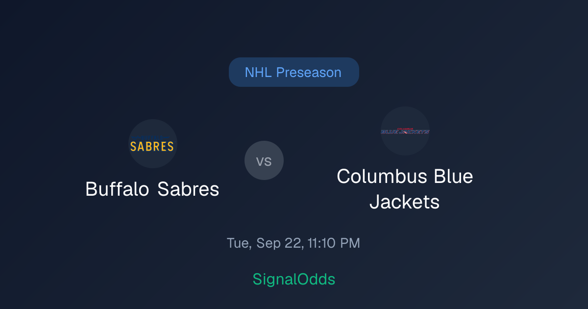 Buffalo Sabres vs Columbus Blue Jackets Sep 22