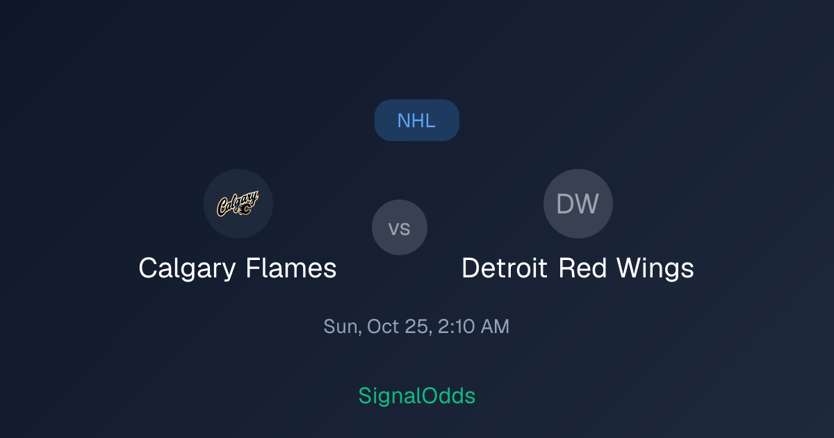 Where to Watch Calgary Flames vs Wings Oct 25