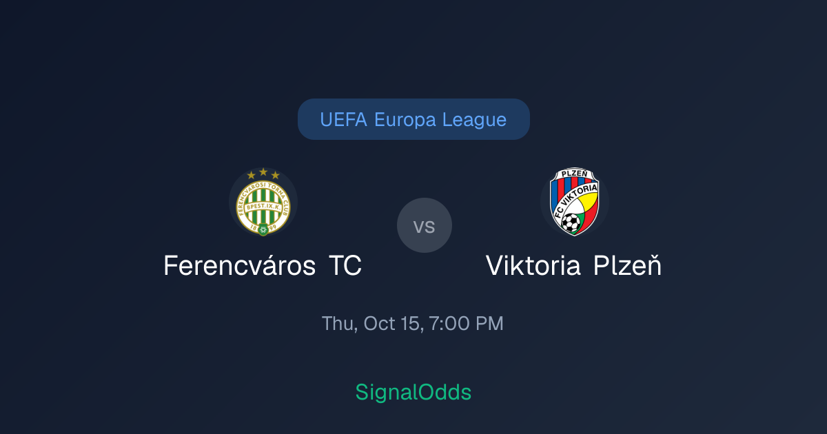Ferencváros TC vs Viktoria Plzeň Odds Oct 15
