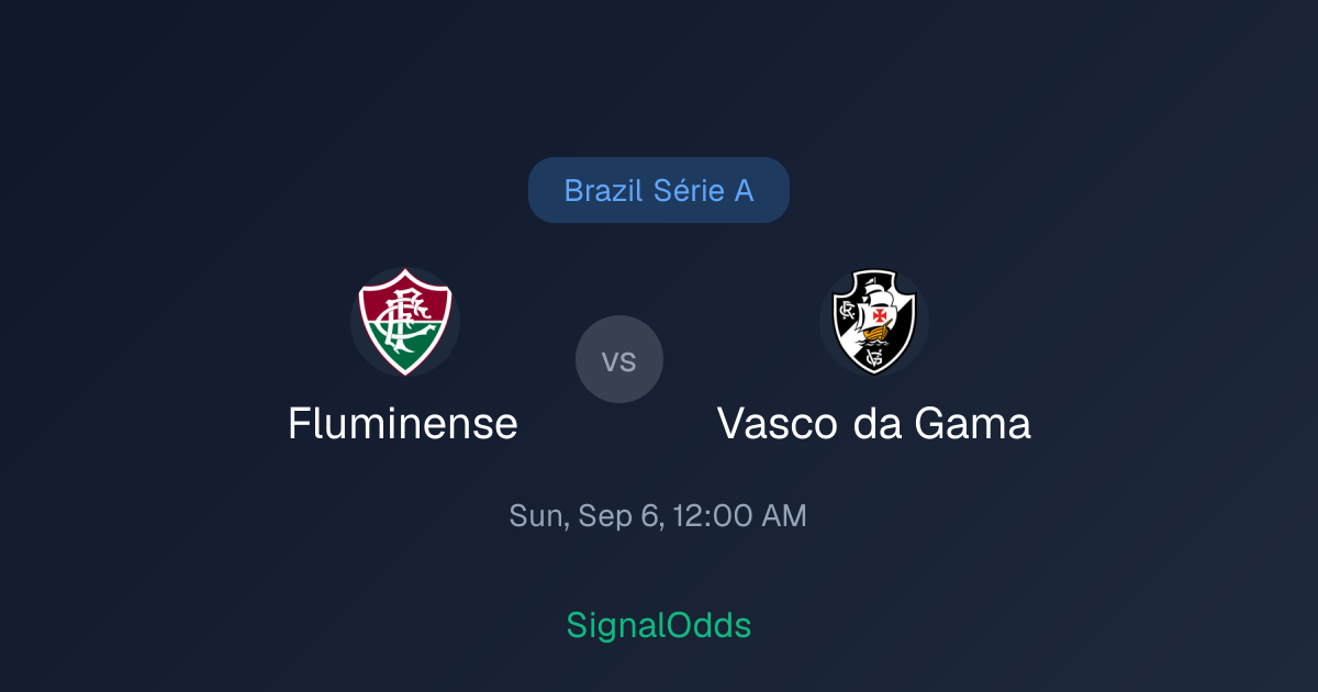 Fluminense vs Vasco da Gama Brazil Série A Odds
