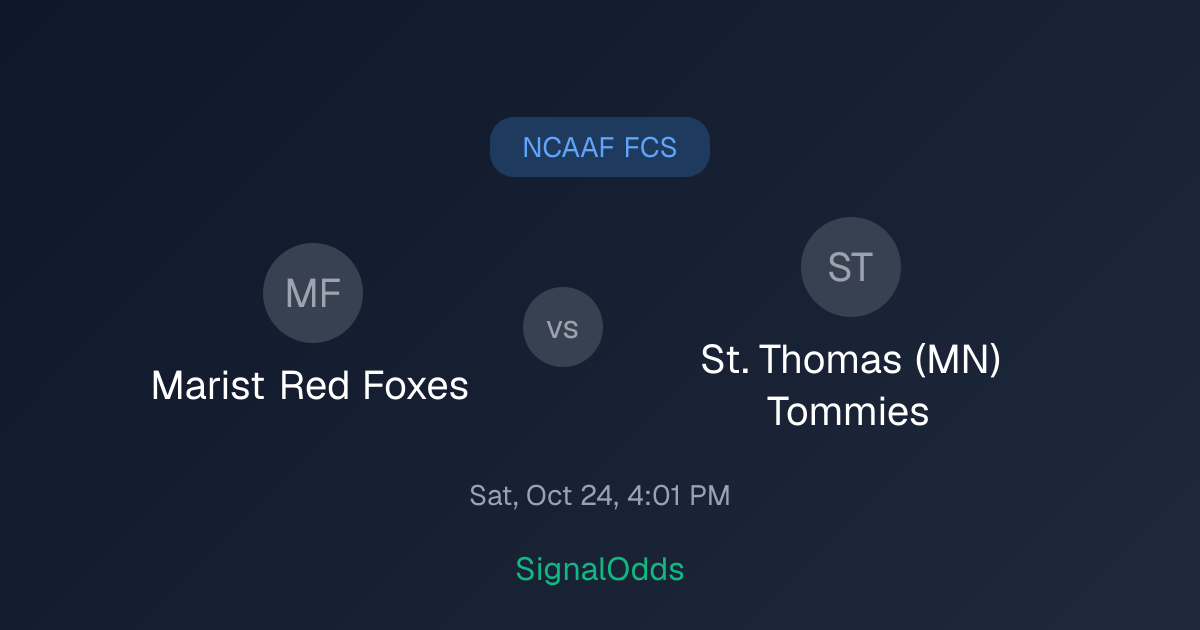 Marist Red Foxes 13-35 Tommies Oct 24 — Result