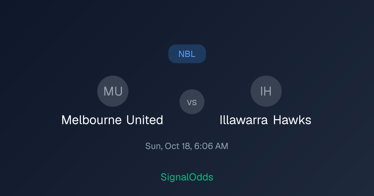 Melbourne United vs Illawarra Hawks Oct 18