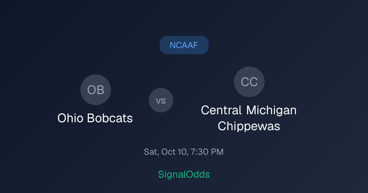 Ohio Bobcats 31-14 CMU Oct 10 — Final Result