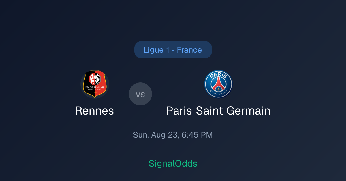Paris Saint Germain vs Rennes Aug 23 — AI Picks