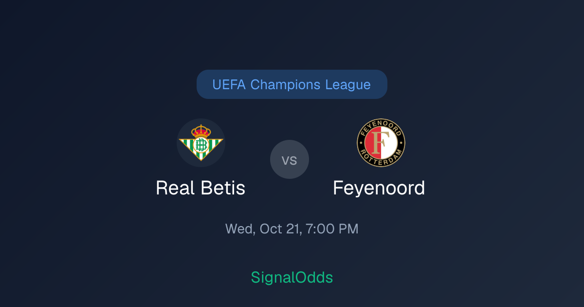 Real Betis vs Feyenoord Oct 21 — AI Match Picks