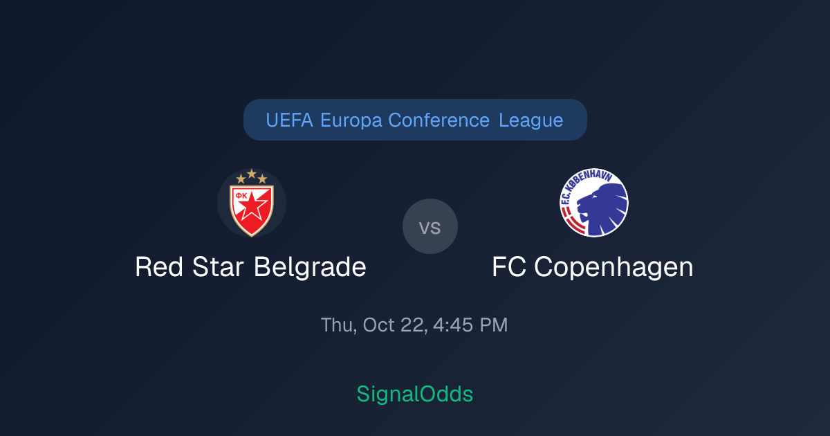 Red Star Belgrade vs FC Copenhagen Odds Oct 22