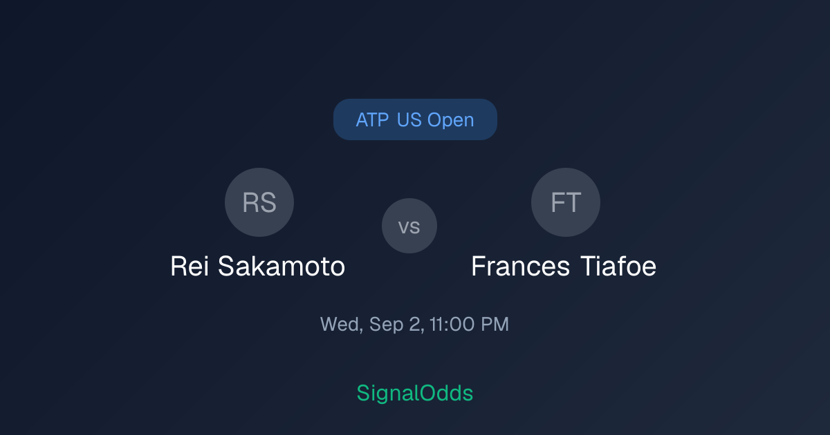 Rei Sakamoto vs Frances Tiafoe Sep 2 — AI Picks