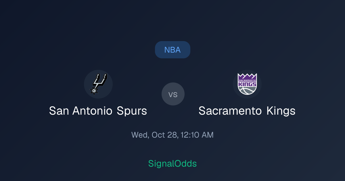 Spurs vs Sacramento Kings Predictions Oct 28