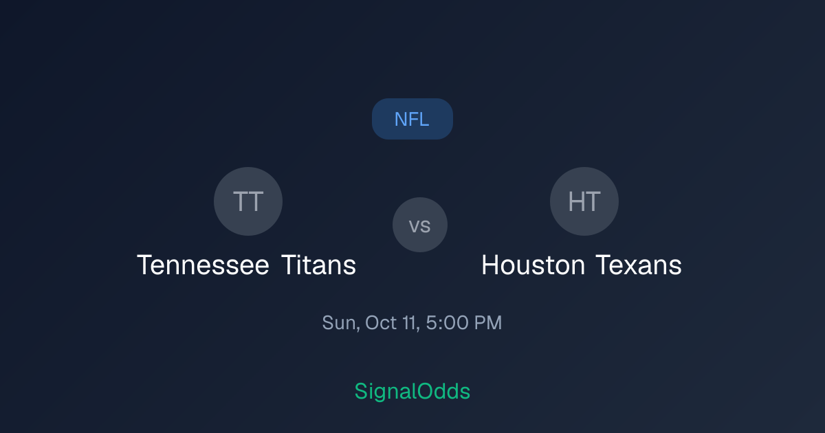 Titans 3-26 Houston Texans Oct 11 — Final Result