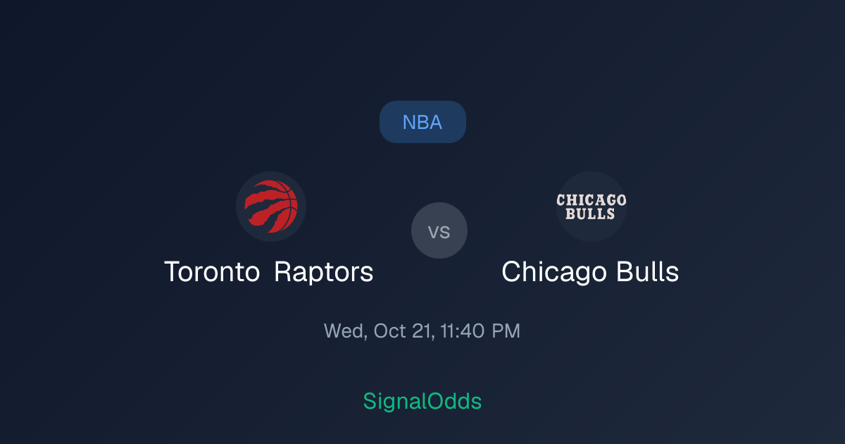 Toronto Raptors vs Chicago Bulls NBA Odds