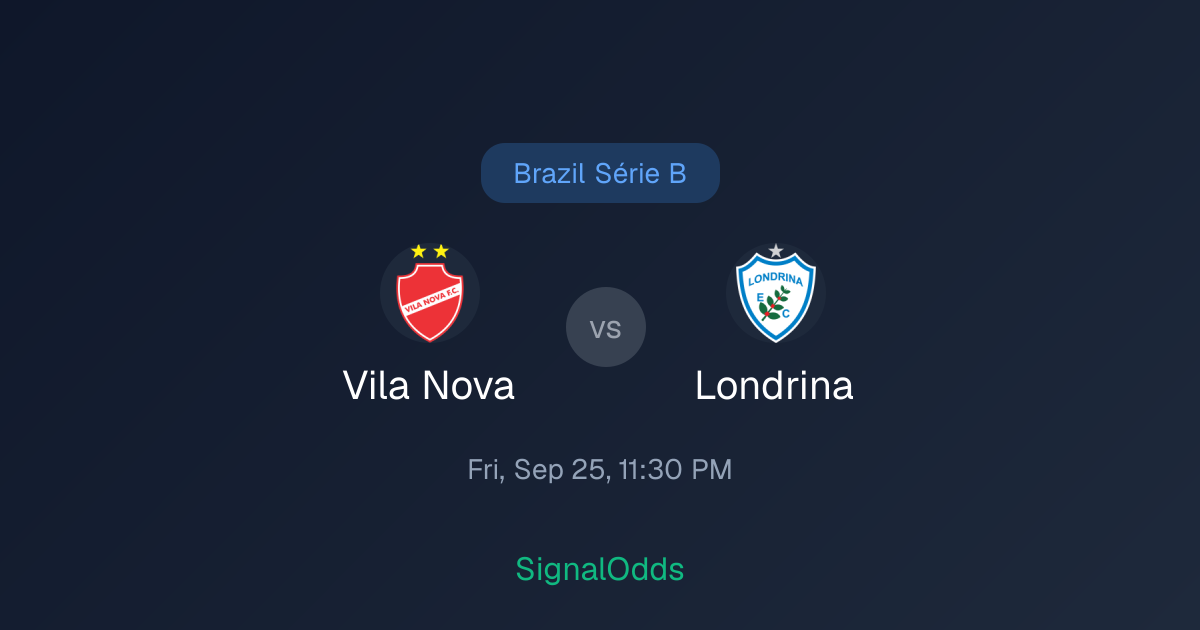 Vila Nova vs Londrina Brazil Série B Odds