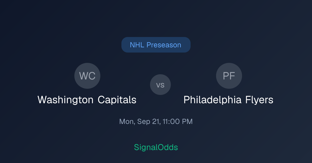 Capitals vs Philadelphia Flyers Sep 21