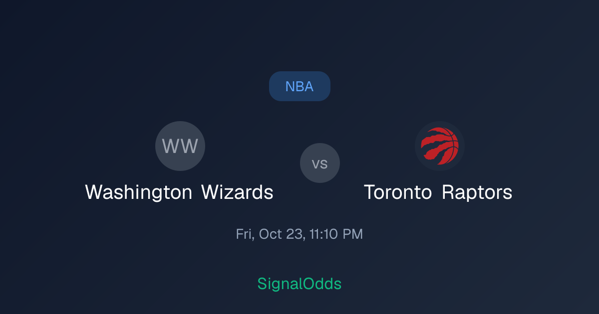 Washington Wizards vs Toronto Raptors NBA Odds